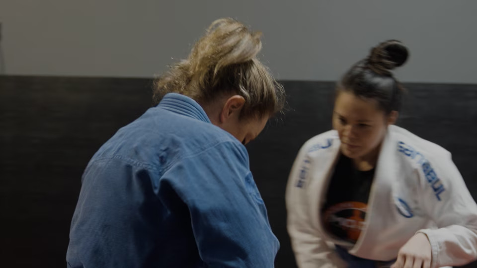 Screenshot of the Sarah Mantle “Behind the Badge” video.