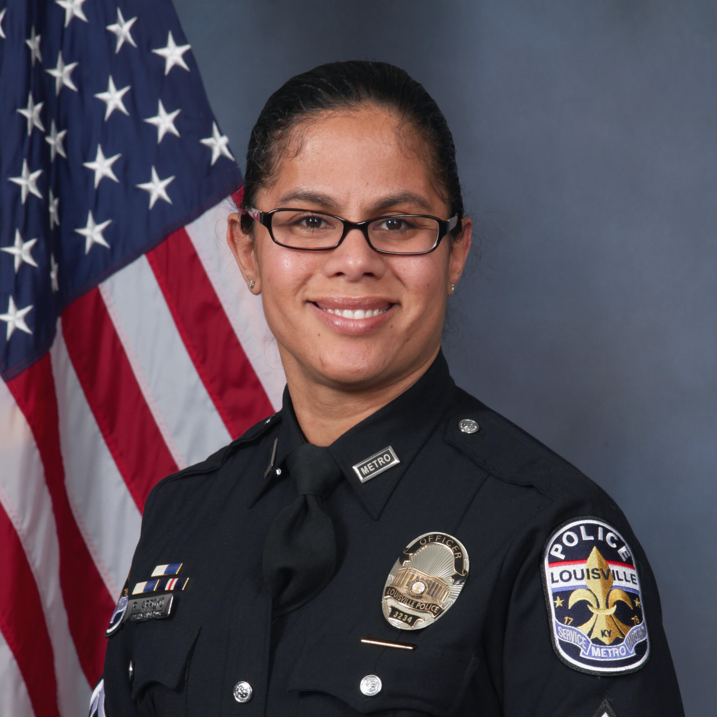 OFFICER Rachel Arroyo-Phillips image with smiling face
