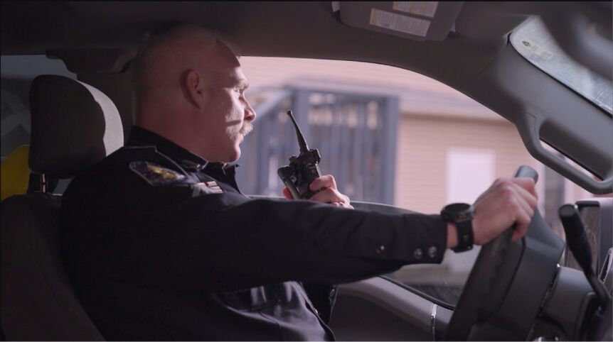 Screenshot of the TJ Franklin Behind the Badge video.